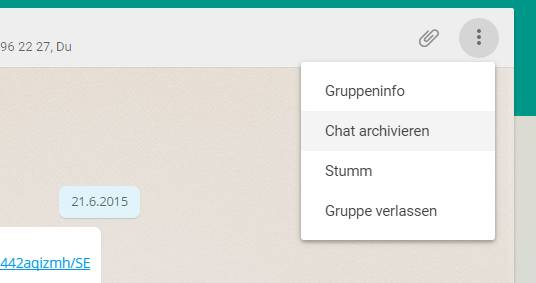 Über das Drei-Punkte-Menü stehen jetzt diese Funktionen zur Auswahl