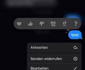 Screenshot iMessage auf dem iPhone
