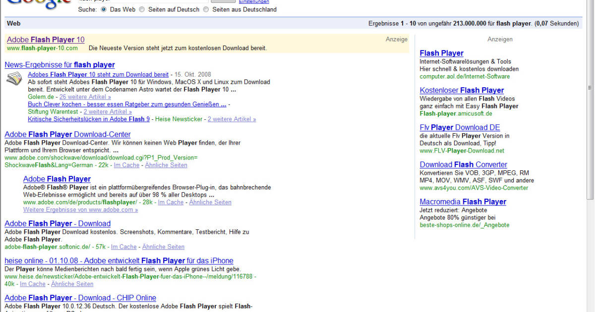 Adobe Flash Payer.softonic : Click Here To Get Flash 8 For ...
