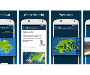 Screenshots SRF Wetter-App
