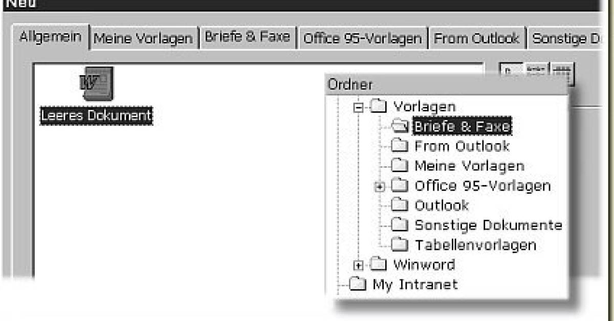 Dokumentvorlagen Register In Word Pctipp Ch