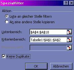 Filtern Sie gleich an Ort und Stelle