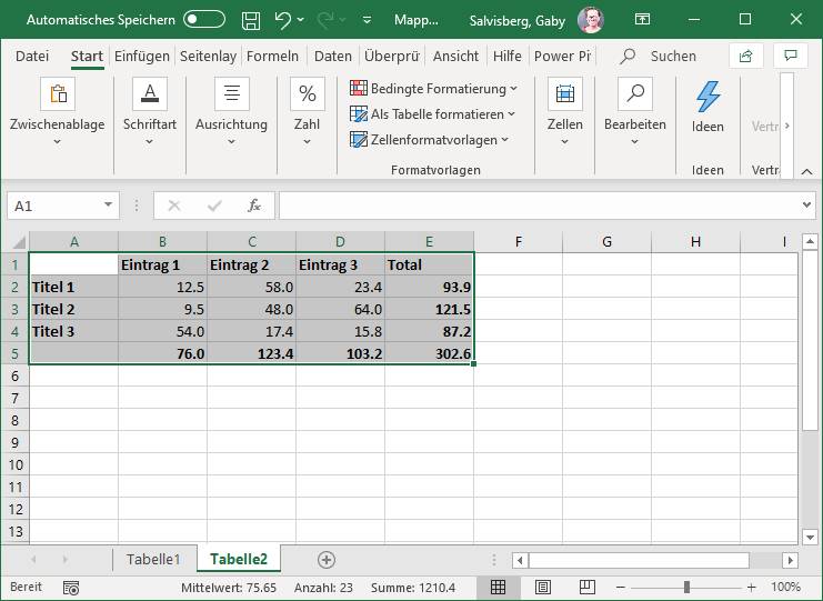 Excel Tabelle um 90° drehen, Zeilen zu Spalten machen pctipp.ch