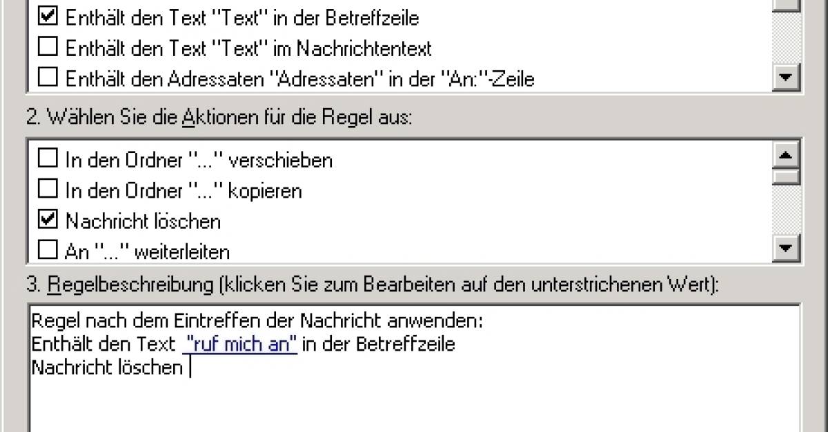 EMails lassen sich nicht löschen pctipp.ch