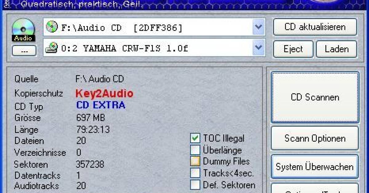 CloneCD kann AudioCD nicht kopieren pctipp.ch
