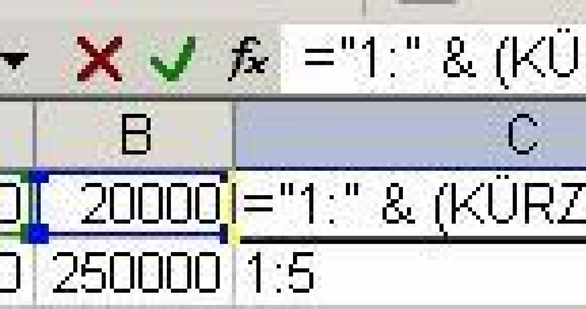 In Excel das Verhältnis zweier Zahlen ermitteln pctipp.ch