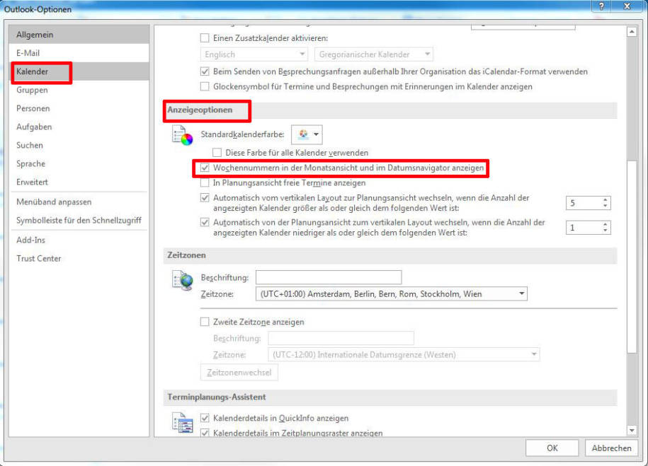Kalenderwoche In Outlook Anzeigen Pctipp Ch Das jahr 2021 hat 52 kalenderwochen und beginnt am freitag, den 1. kalenderwoche in outlook anzeigen