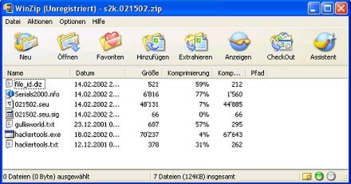 Öffnen einer ZIPDatei pctipp.ch