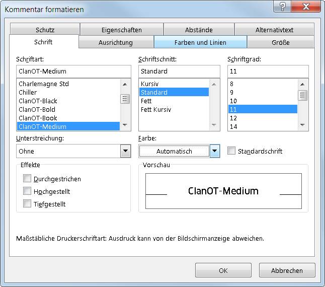 Excel Standardformat Des Notizen Bzw Kommentarfelds Andern Geht Das Pctipp Ch