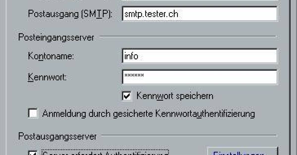 Outlook 2000 «Relaying not allowed» pctipp.ch