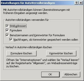 Gespeicherte Eingaben Im Internet Explorer Loschen Pctipp Ch