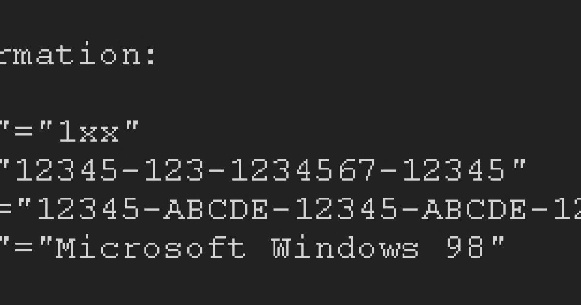 Windows 98 Product Key auslesen pctipp.ch