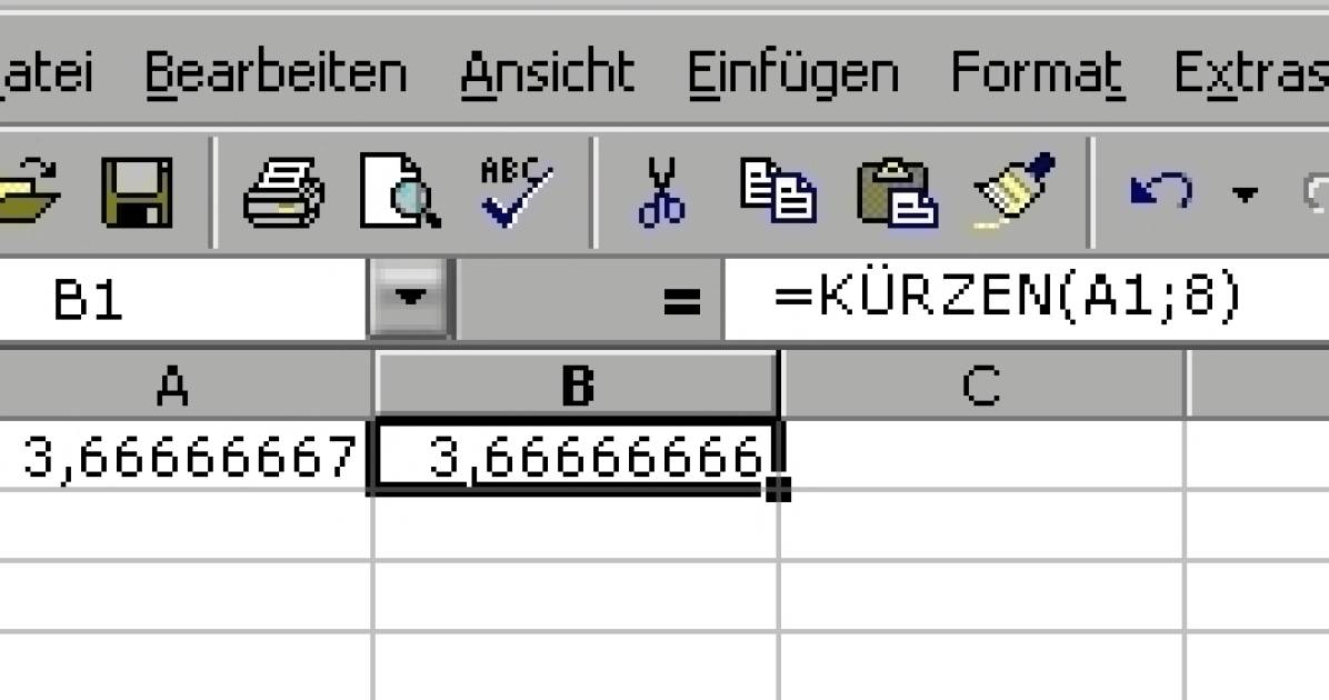 Excel Nachkommastellen nicht aufrunden pctipp.ch