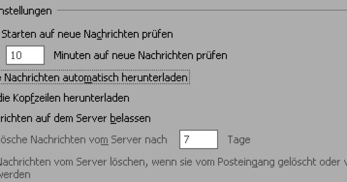 Thunderbird Mails Automatisch Abrufen Funktioniert Nicht Thunderbird: Mails für ein Konto nicht automatisch herunterladen