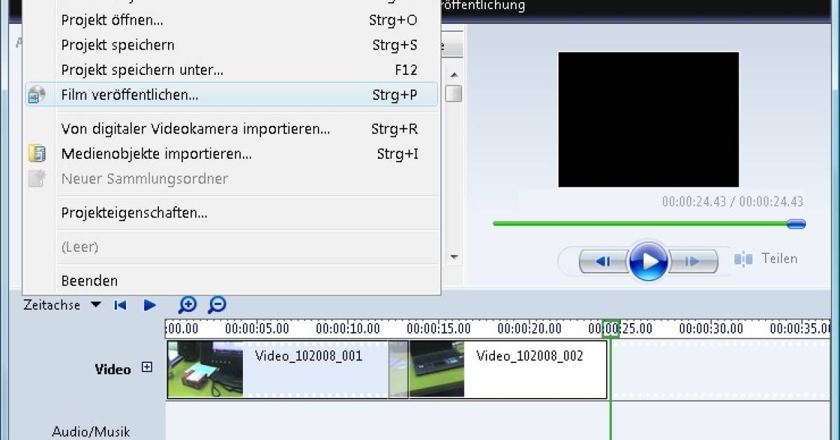 AVI-Film speichern im Windows Movie Maker - pctipp.ch