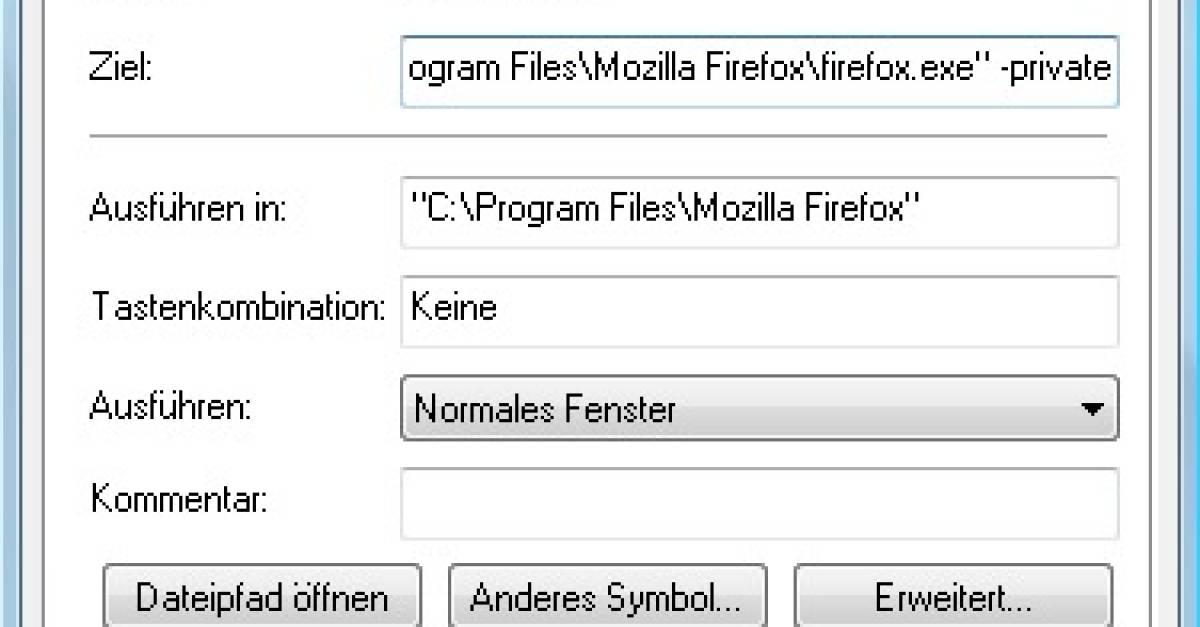 Firefox im privaten Modus starten - pctipp.ch