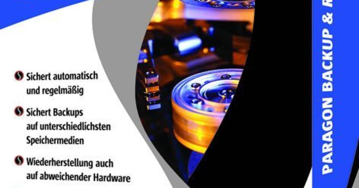 paragon backup & recovery 15 paragon backup & recovery 15