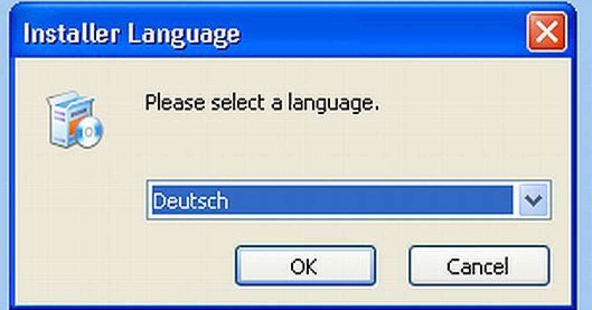 Installer language