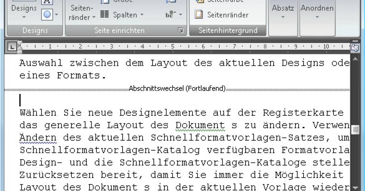 Word-Formular öffnet sich «unten» - pctipp.ch