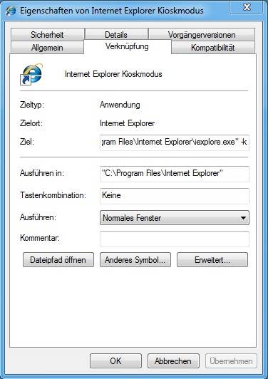 Fügen Sie den Schalter -k an