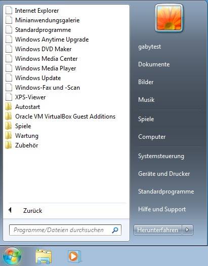 Fast keine farbigen Icons mehr im Startmenü