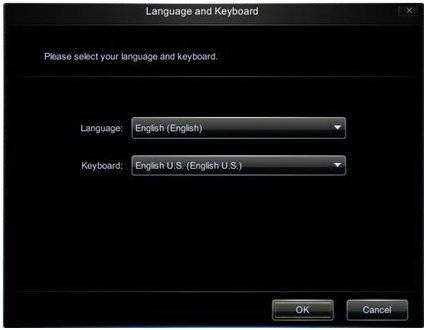 Einstellungen für Sprache und Tastatur