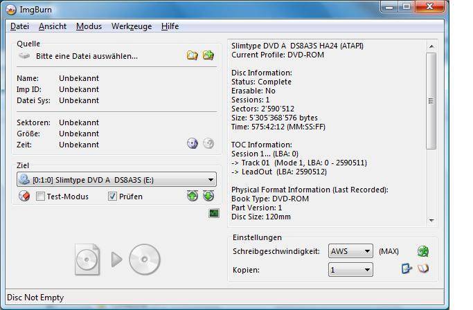 Aus CD eine ISO-Datei erstellen - pctipp.ch