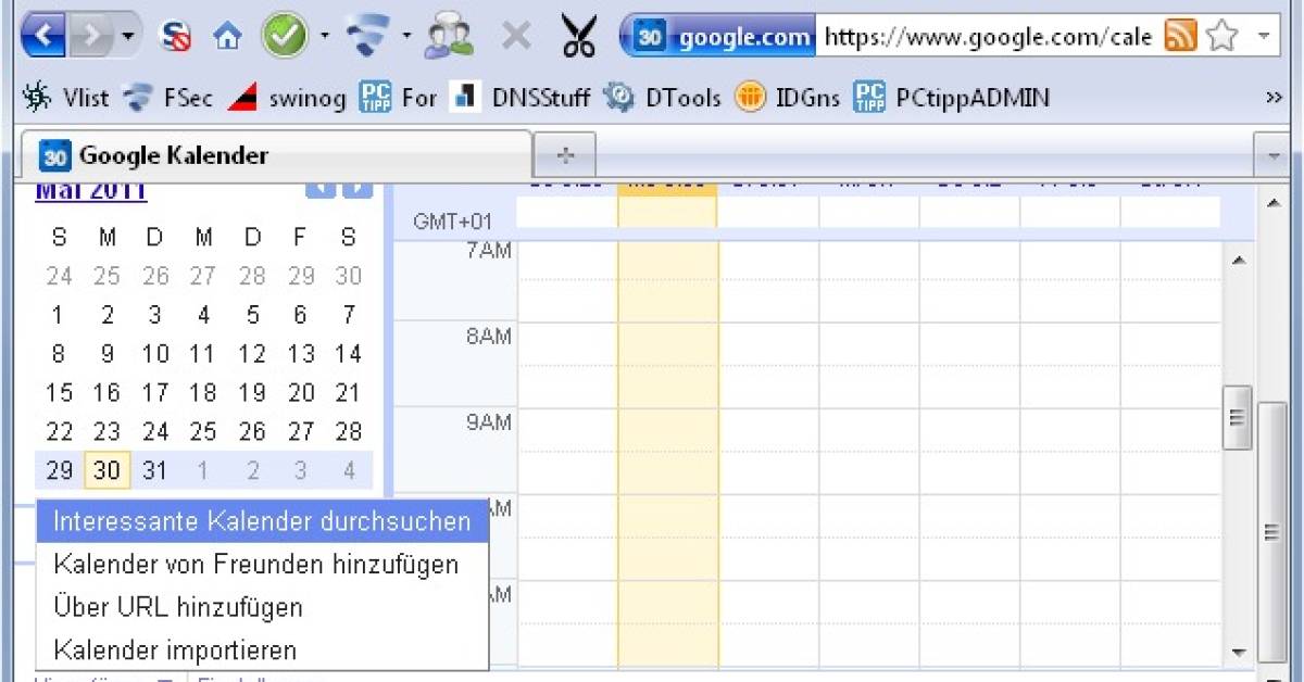 Internetkalender in Google möglich? - pctipp.ch