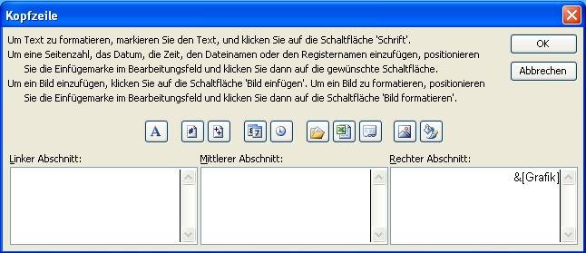 clipart in excel kopfzeile einfügen - photo #33