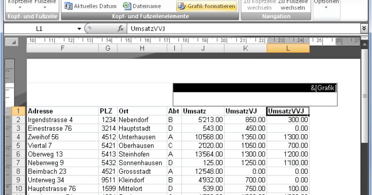 clipart in excel kopfzeile einfügen - photo #26