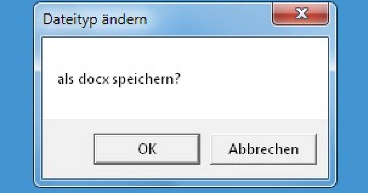 Word 2007/2010: DOC automatisch als DOCX speichern - pctipp.ch