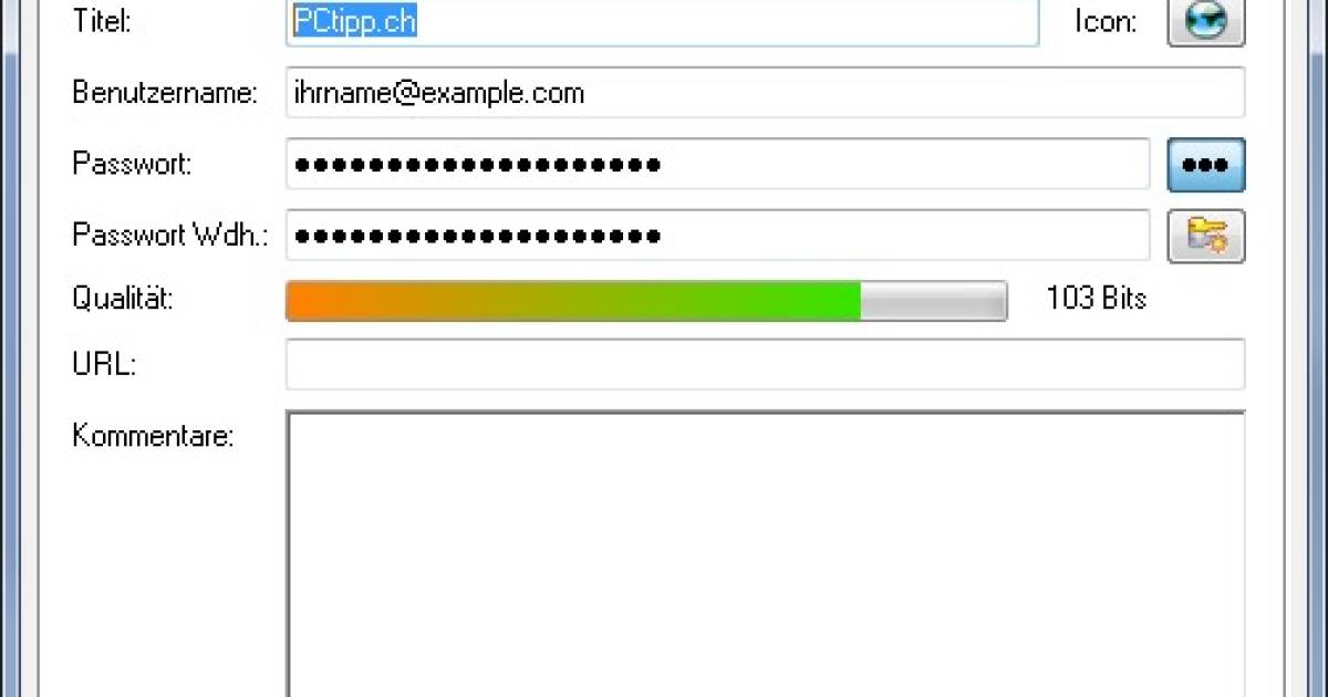KeePass AutoType per Tastenkombination pctipp.ch