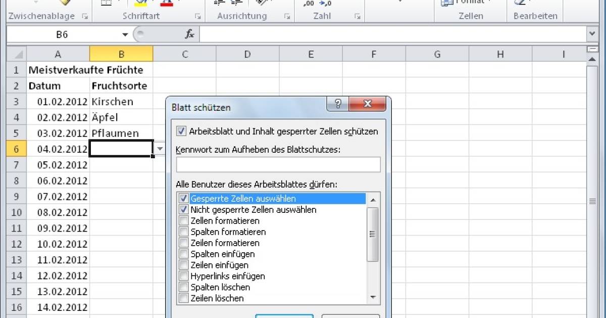 Excel Blätter verstecken und schützen pctipp.ch