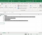 Screenshot Excel mit Balken aus Klötzchen