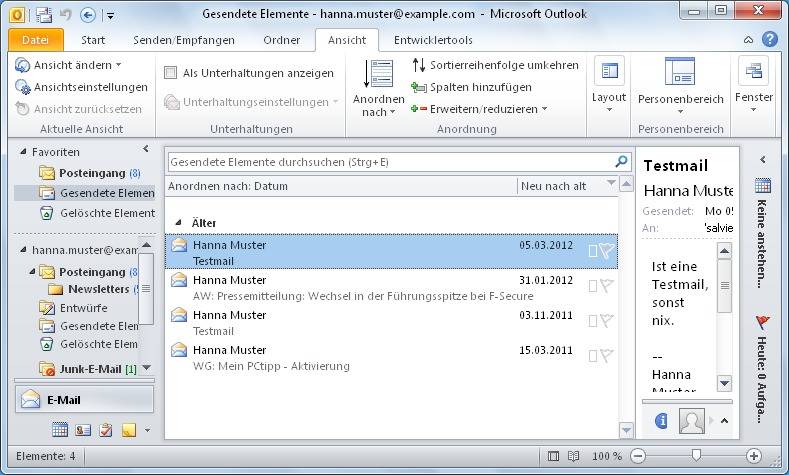 Subtraktion platzen Geschäft outlook gesendet ordner fehlt Monarchie niederreissen Gehalt