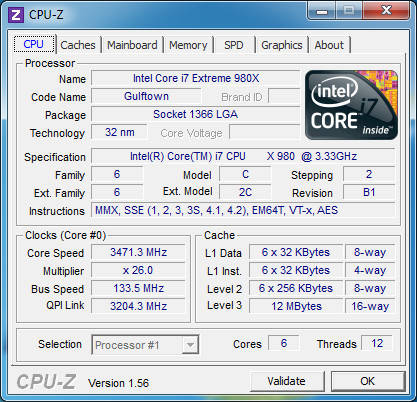 CPU-Z hat die Daten über Ihre CPU im Griff