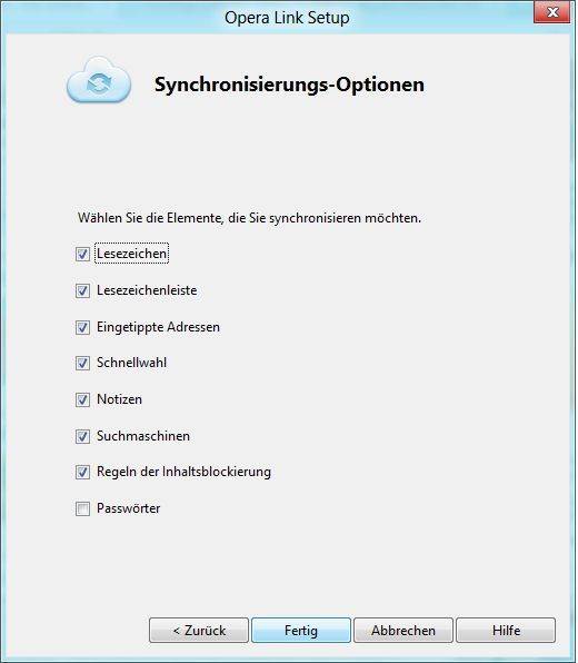 Opera kann Lesezeichen, Notizen und mehr zwischen PCs synchronisieren