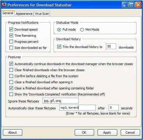 Download Statusbar