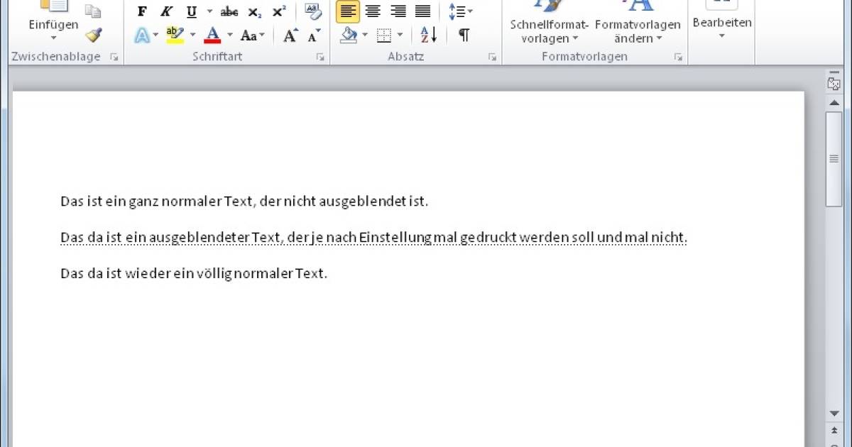 Word 2010 Ausgeblendeten Text Drucken Ja Nein Pctipp Ch