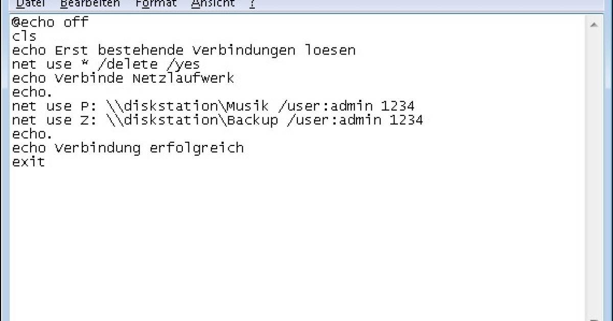 Net Use Befehl 2021