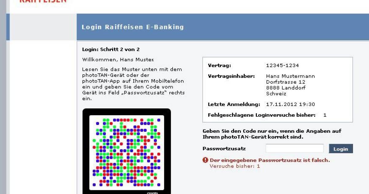 Raiffeisen E Banking Phototan Statt Mtan Pctipp Ch