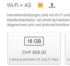 Apple bewarb das iPad mit der Bezeichnung 4G