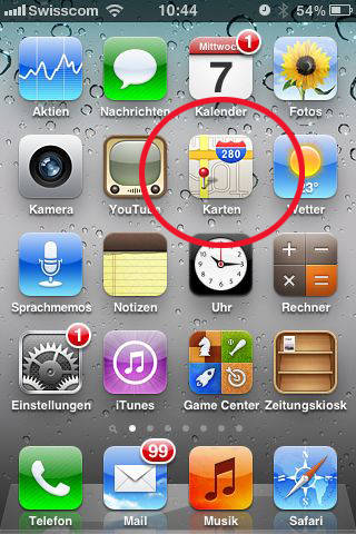 Apples Kartendienst hat versagt
