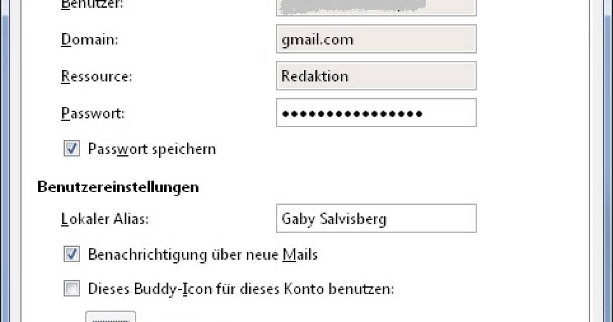 Google Talk in Pidgin einrichten pctipp.ch