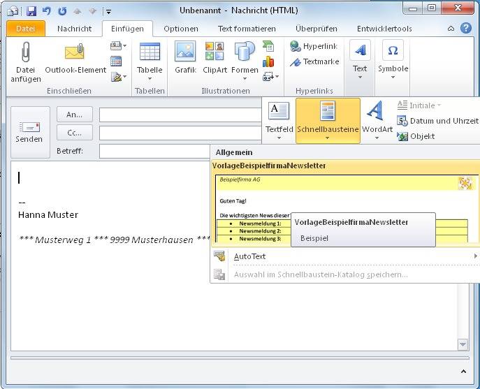 Outlook Mailvorlagen Und Schnellbausteine Erstellen Und Sichern Pctipp Ch