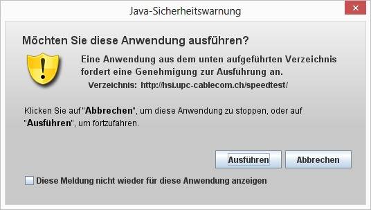 Java warnt neu vor jedem ausführbaren Element