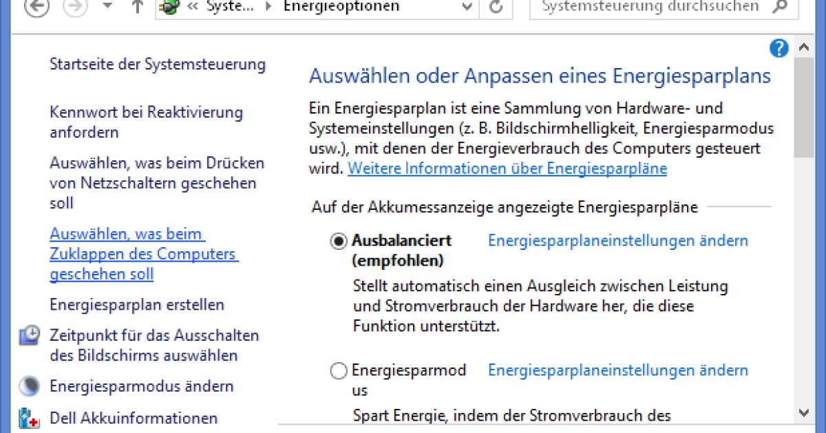 Notebook soll beim Zuklappen weiterlaufen pctipp.ch