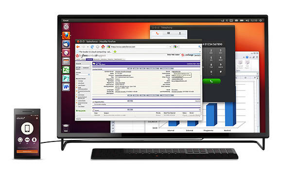 Mit Dock soll das Edge als ausgewachsener PC mit Ubuntu und Android agieren