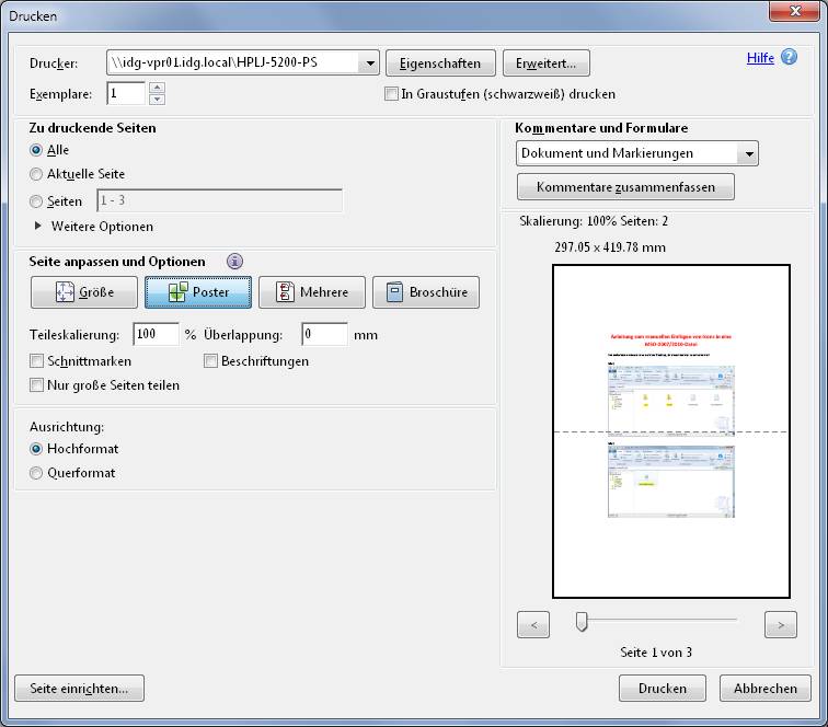 Posterdruck Pctipp Ch