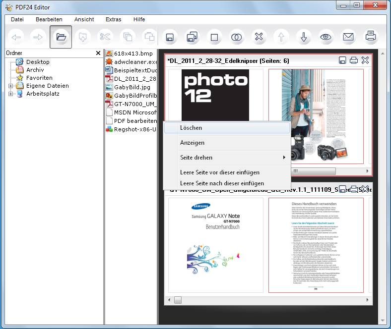 aus pdf datei seiten löschen